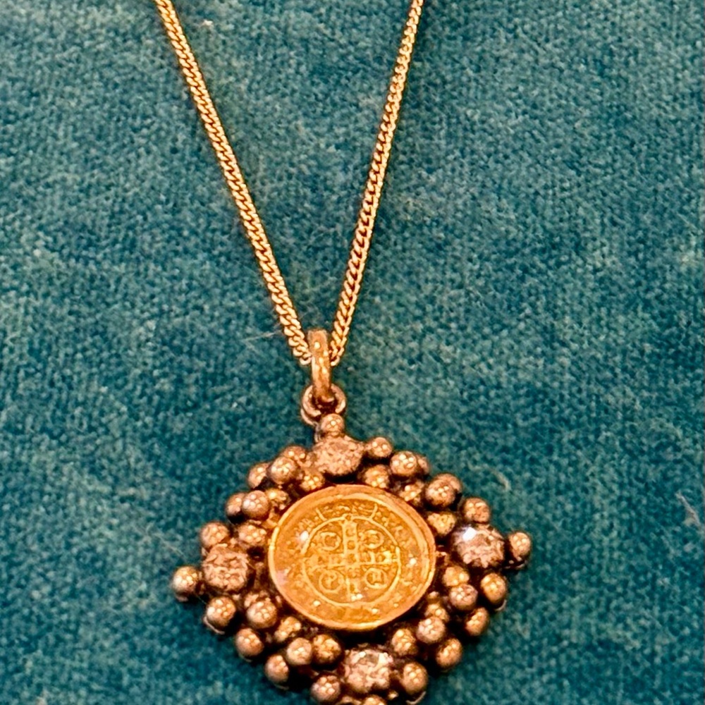 Virgins Saints & Angels Cloister San Benito Medallion Necklace